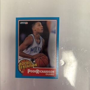 Pooh Richardson Rookie Sensation Card by fleer 1990 mint condition